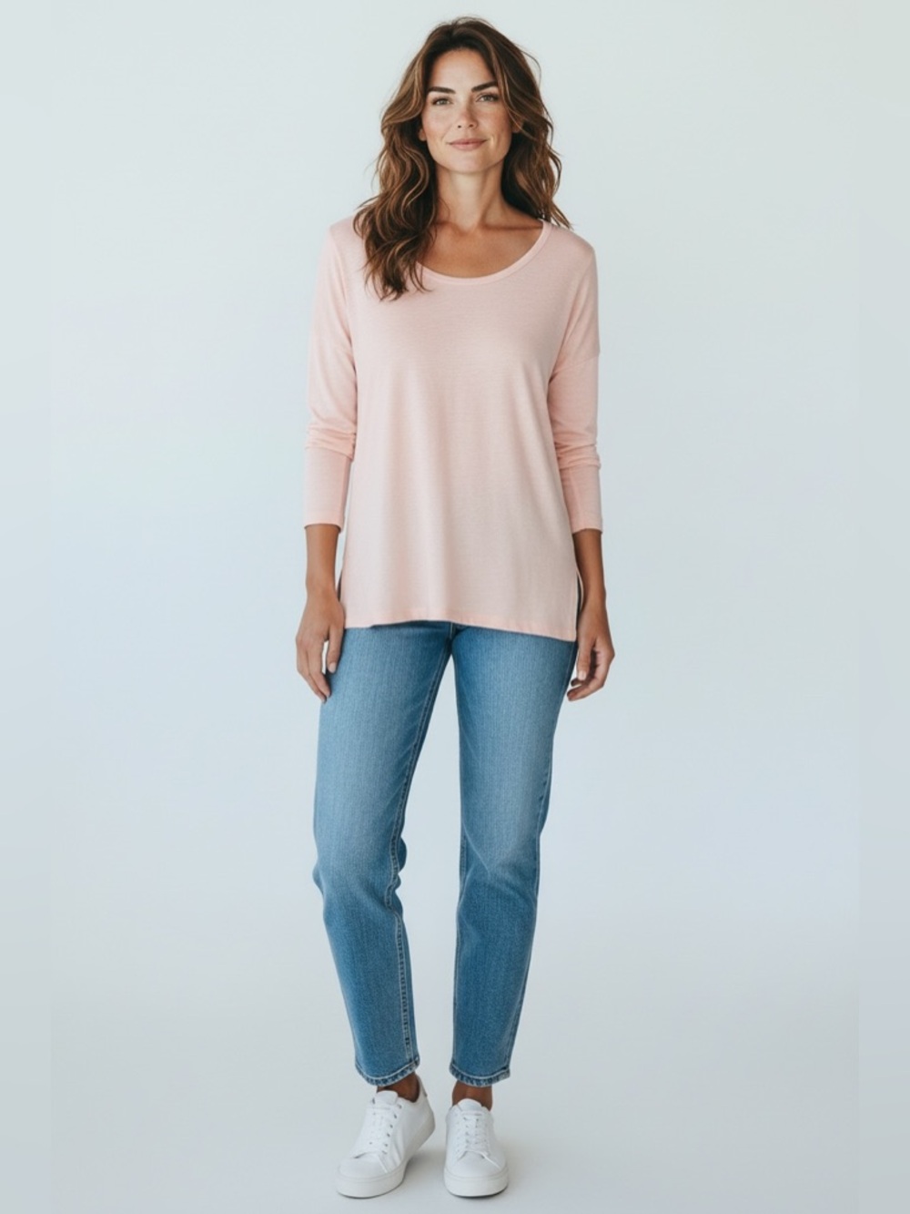 Lou & Grey Long Sleeve Top Pink Size XL